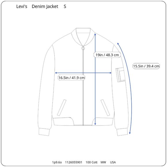 Levi's Vintage 1980's Orange Tab Medium Wash Denim Trucker Jacket Boy's Small - Picture 8 of 8